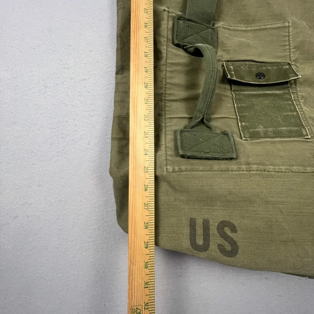 Military‎ Duffel Bag Olive Green Canvas US Army Vintage Gear Barracks Bag OD